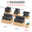 High Back 7 Piece Wicker Patio Conversation Furniture Set with Fire Pit Table and Cushions, Sectional Deep Seating Group-350846759-350846767