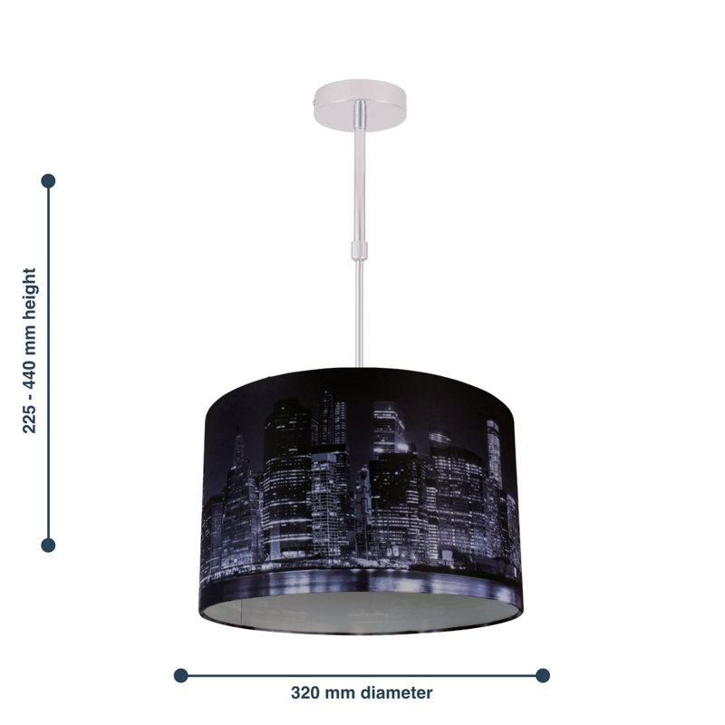 Erina Fabric Semi Flush Mount