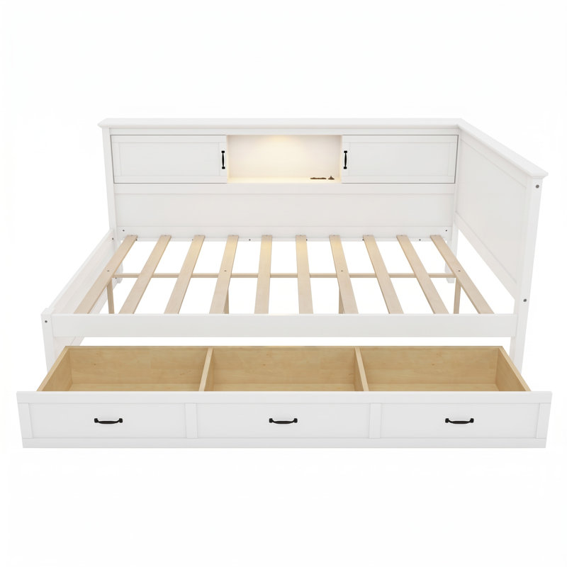 Lit plateforme double Pine
