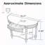 Console demi-lune avec tiroir et tablette-357744439