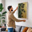 Bamboo in Gold Japandi - Wrapped Canvas-2009471199-2009471190