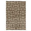 Hand Knotted Geometric Area Rug in Gold