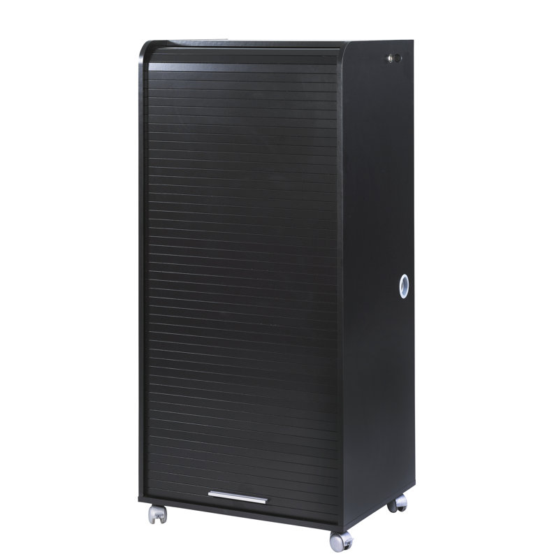 Aszia 1 -Door 2 -Shelf, Black