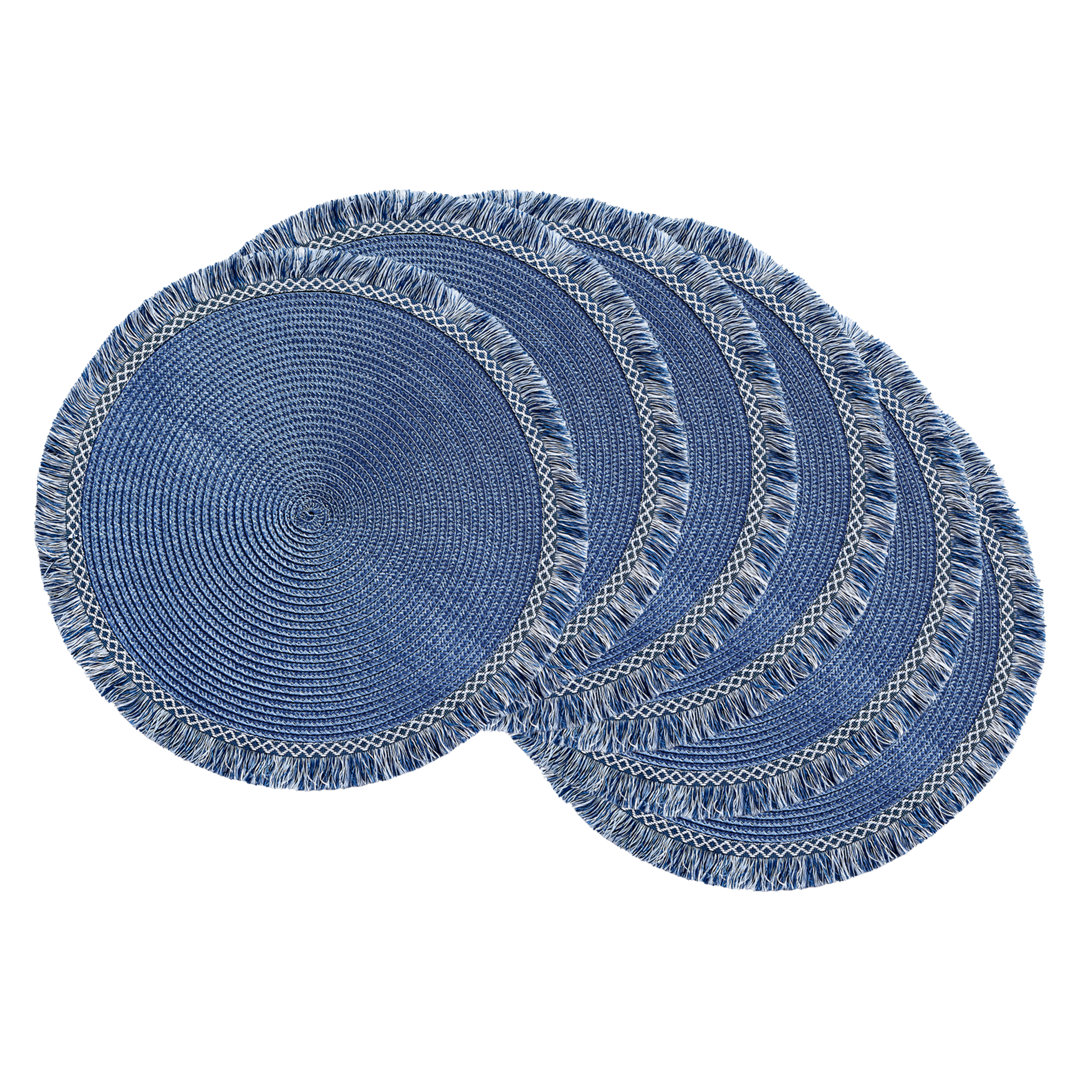 Morency 6 Piece Placement Set (Set of 6) Dakota Fields Color: Nautical Blue