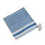 Jeté 50 x 60 po rayé bleu Brighton, paquet de 2