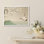 «Elegant Cranes and Blossoms in Traditional Traditional Style», affiche rustique encadrée