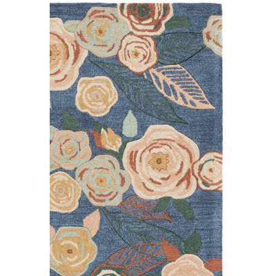 Jardin Hand Tufted Wool; Cotton Floral Indoor Rug