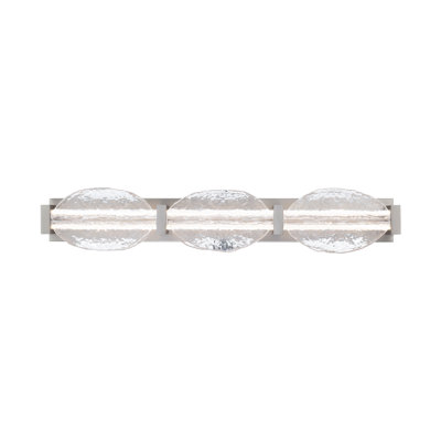 Deco 24" Dimmable LED Bath Vanity & Wall Light With Pressed Glass Shade And Built In Color Temperature Switch (2700K/3000K/3500K/4000K)