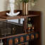 Buffet en bois manufacturé et brun noisette
