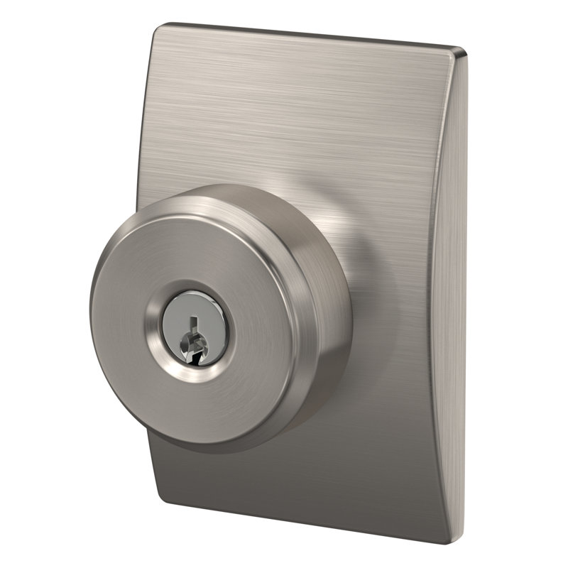 Bowery Keyed (Entry) Door Knob, Satin Nickel