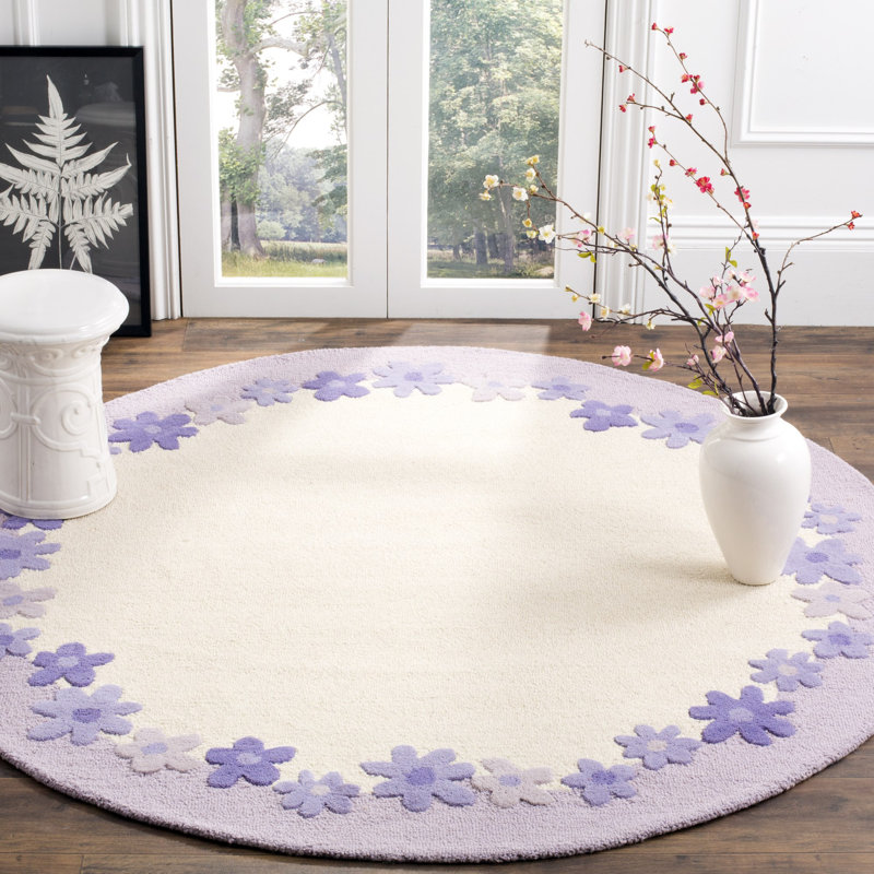 Claro Hand Tufted 80% Wool And 20% Cotton Rug, Round 6'