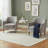 Clover Marble Accent Table – White Marble Top with Gold Metal Base (18") 