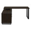 Bureau d'ordinateur Aijalon, bureau personnel, coin, tiroirs de rangement, forme en L, bureau, ordinateur portable, métal-293078617