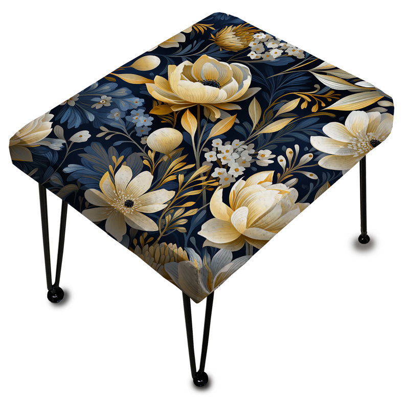 Repose-pieds rectangulaire Blue Oasis