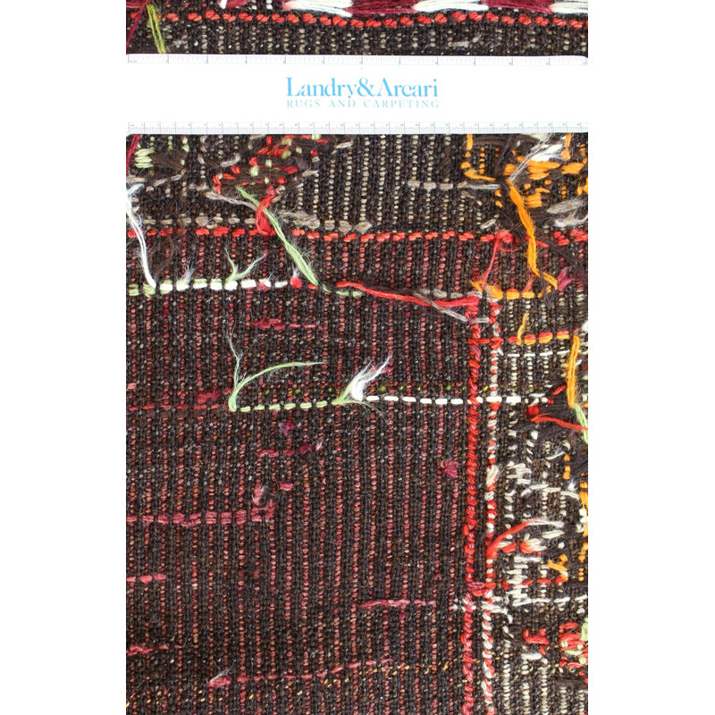 Tapis unique rouge / framboise / lime de 5 pi 5 po x 10 pi 8 po Jijim