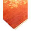Tapis orange / sable noué à la main de conception unique Shanitra 7 pi 8 po x 9 pi 9 po