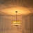 4 - Light Dimmable Drum Chandelier