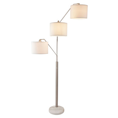 83'' Silver Arched Floor Lamp