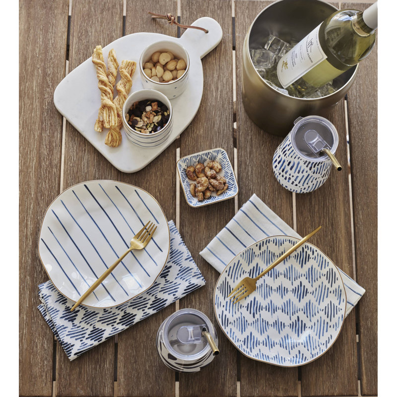Skandia Zephyr Mirror 20-Piece Flatware Set, Or