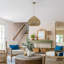 Luminaire suspendu en rotin 1 lumière Ambrozie, Coastal Boho Rustic - tissé à la main