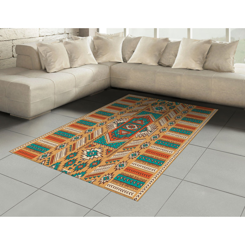 Delores Southwestern Hand Woven Area Rug, Rectangle 120 x 180cm