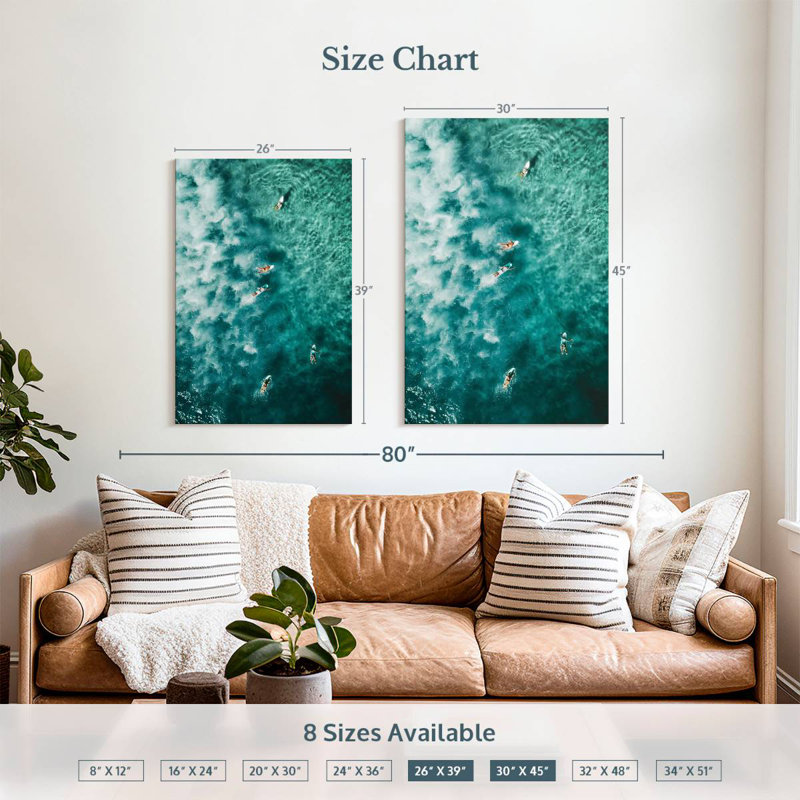 Senne Before A Wave, 39" H x 26" W