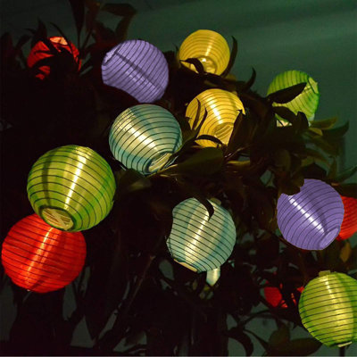 Solar Lantern String Lights Waterproof Outdoor Indoor Decorative-String Lights Multicolor For Patio Garden Wedding Party Camping Bedroom Decor