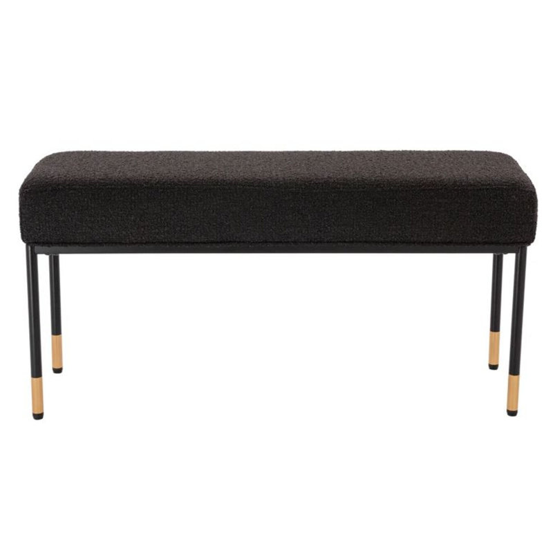 Paco Boucle Bench, Black