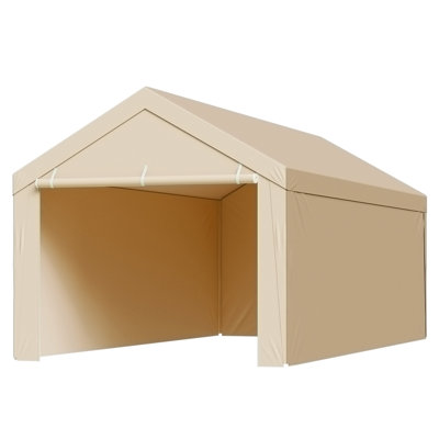 Potable Garage Tent Top Tarp with Sidewalls