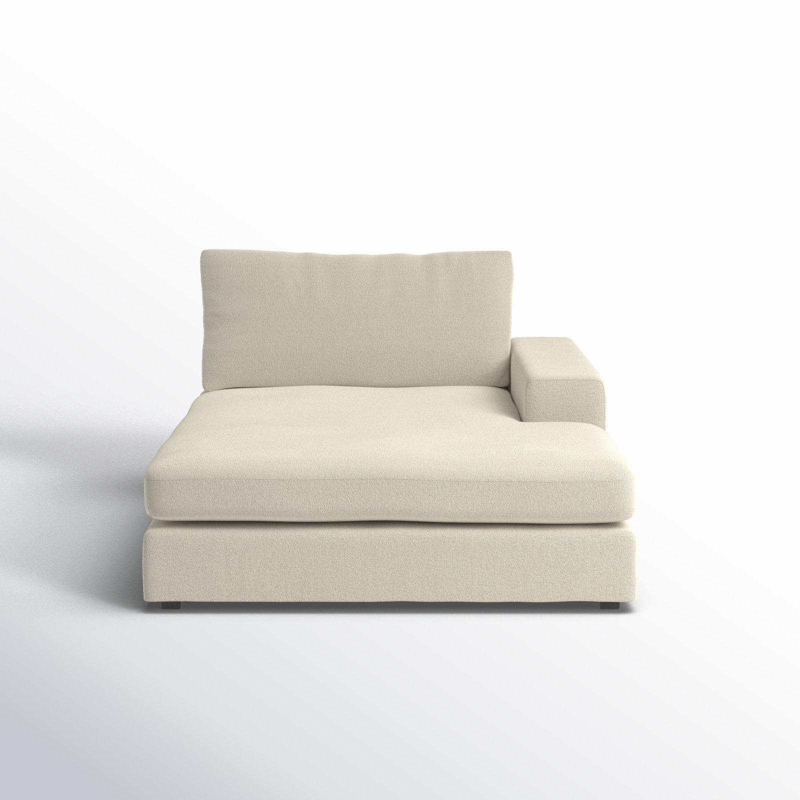 Ojai Upholstered Chaise Lounge, Right Hand Facing, Beige