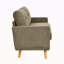 Canapé capitonné 67,7 po de largeur Mid-Century avec pieds en bois