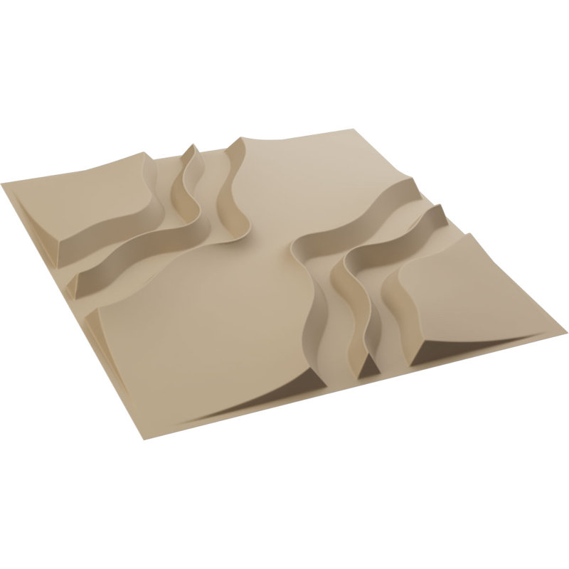Panneau mural 3D décoratif Rogue EnduraWall, Beige