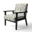 Minimalist Ferns - Chaise rembourrée d'appoint avec motif bohème et motif