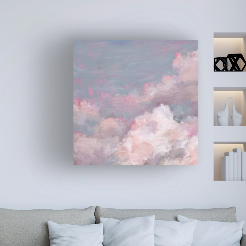 Daydream Pink 03 - impression sur toile tendue, H 18 po x l 18 po x p 2 po