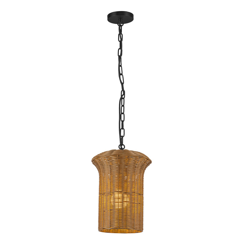 Luminaire suspendu 11 po Kai, Noir