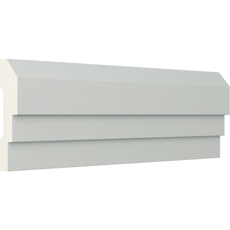 Rail de chaise Endurathane Blackthorne, H 4 po x P 1 po x L 94 1/2 po, apprêté en usine (paquet de 2)