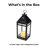 12.2'' H Tabletop Solar Lantern with Motorized LED Candle Included