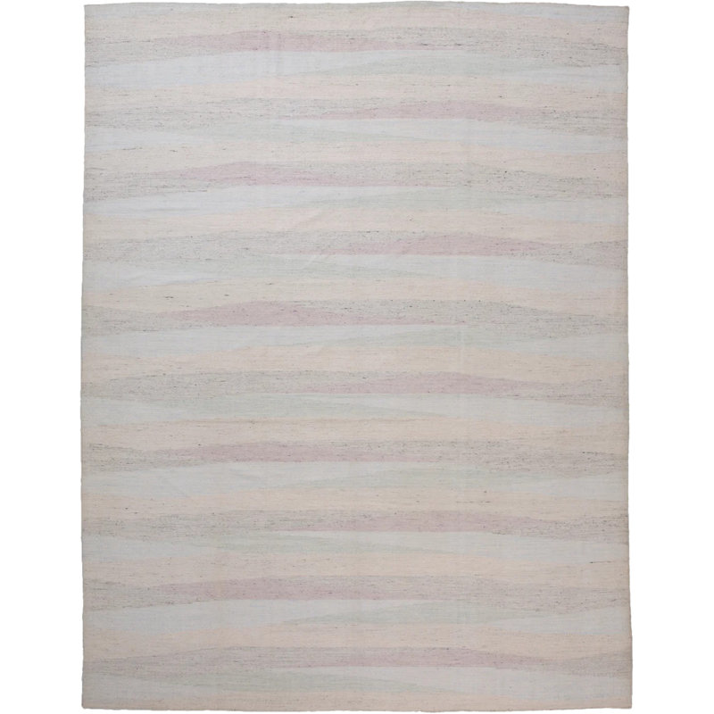 Multicolored Wool Rug - 9'4" x 12'