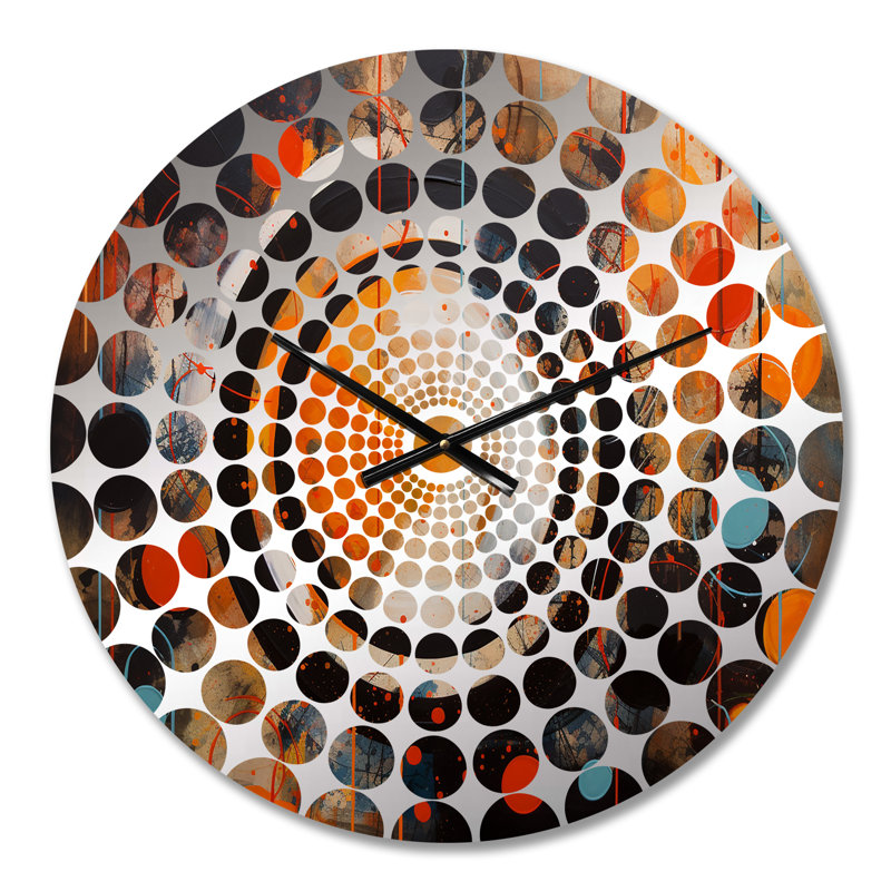 Polparia - Horloge murale abstraite, Médium