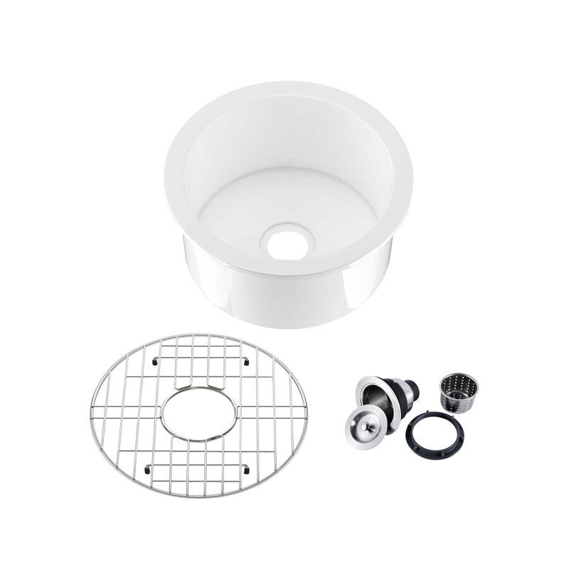 Évier de cuisine encastrable L 19 po x l 19 po Crater