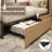 Eyve Metal Bookcase Bed-196413786-186465874