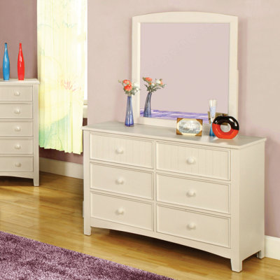Commode double 6 tiroirs avec miroir Dennie