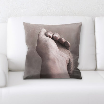 Microsuede Reversible Throw Pillow