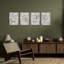 4 Piece Wrapped Canvas Wall Art