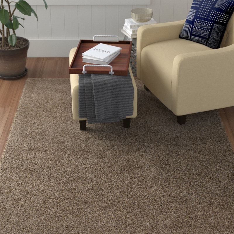 Tapis de surface beige tissé à la main Kairi, 5 pi x 7 pi 6 po