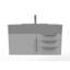 Ensemble de meuble-lavabo mural simple 36 po Nile-1498104443-1583979845-1583979847
