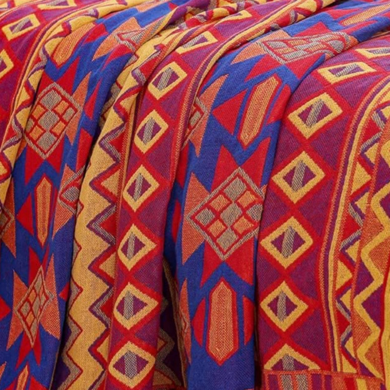 Bohemian Large Sofa Throw Blanket, Extra Large Throws for Settees for Settees 230 x 250 cm