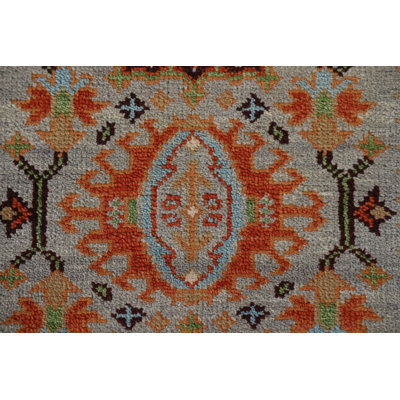 Tapis de couloir géométrique Heriz Serapi 3X8