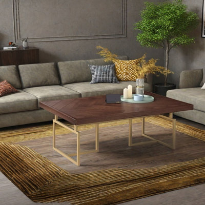 Table basse rétro de style industriel