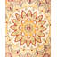 Tapis unique en laine noué à la main 9 pi 2 po x 12 pi 7 po nouvel âge Hayner - jaune / rouge / orange